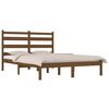 vidaXL Estructura de cama madera maciza de pino marrón miel 200x200 cm