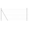 vidaXL Valla con Poste Plateado 1 x 10 m Acero
