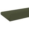 vidaXL Estante flotante 2 pcs Verde Oliva 80 x 9 x 2,5 cm Acero
