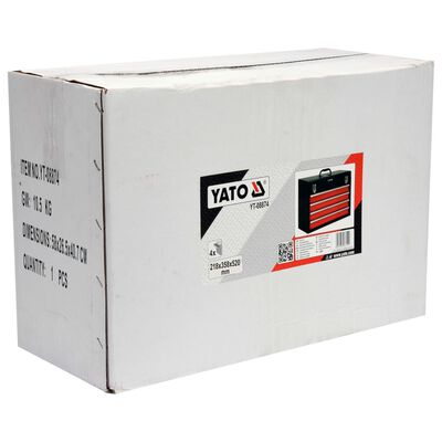 YATO Caja herramientas con 4 cajones 52x21,8x36 cm