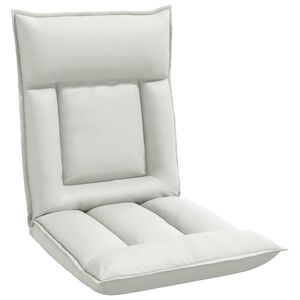 vidaXL Sill&oacute;n ajustable Blanco Cuero sint&eacute;tico