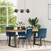 vidaXL Sillas de comedor 4 unidades terciopelo azul