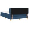 vidaXL Cama tipo Box Spring con colch&oacute;n Azul 160 x 200 cm tela