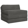 vidaXL Sof&aacute; Cama Plegable Gris oscuro 200 x 70 x 10 cm Terciopelo