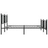 vidaXL Estructura cama sin colch&oacute;n con estribo metal negro 180x200 cm