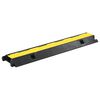 vidaXL Protector de cables rampa 1 canal goma 100 cm