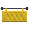 vidaXL Cabecera Colgante Amarillo 100 x 55 x 7 cm Terciopelo