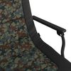 vidaXL Silla de pesca con reposabrazos plegable camuflaje