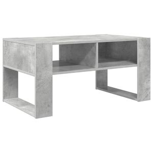 vidaXL Mesa de Caf&eacute; Gris Concreto 92 x 53 x 45 cm Madera de ingenier&iacute;a