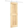 vidaXL Puerta Corredera Natural y Blanco 70 x 210 cm