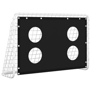 vidaXL Porter&iacute;a con red de entrenamiento acero 184x61x122 cm