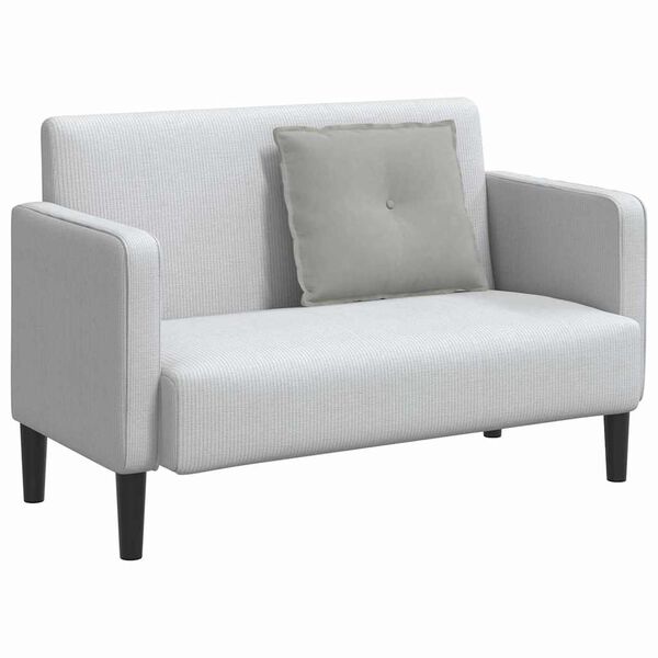 vidaXL Coj&iacute;n de Espalda Gris Claro 60 x 50 cm Tela de microfibra