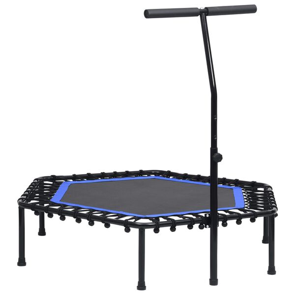 vidaXL Cama elástica fitness con asa 122 cm