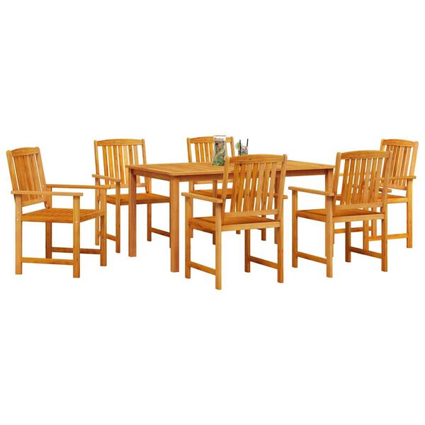 vidaXL Conjunto de Comedor de Jard&iacute;n 5 pcs Marr&oacute;n