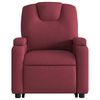 vidaXL Sill&oacute;n reclinable elevable tela rojo tinto