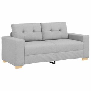 vidaXL Sof&aacute; de dos plazas color gris nube, 180x77x82 cm, tela