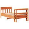 vidaXL Estructura de cama sin colch&oacute;n madera de pino marr&oacute;n 90x200 cm