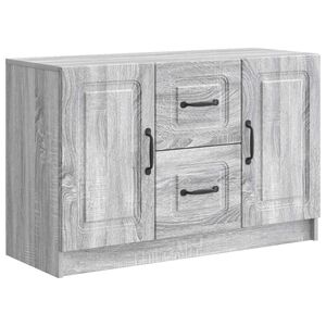 vidaXL Aparador Gris Sonoma 89 x 34,5 x 57 cm Madera de Ingenier&iacute;a