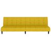 vidaXL Sofá cama de 2 plazas terciopelo amarillo