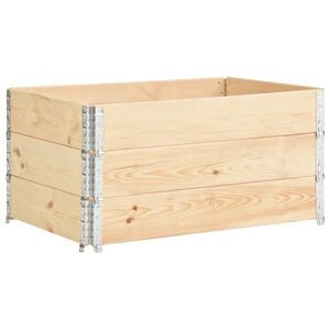 vidaXL Caja de pal&eacute;s 3 unidades madera maciza de pino 80x120 cm