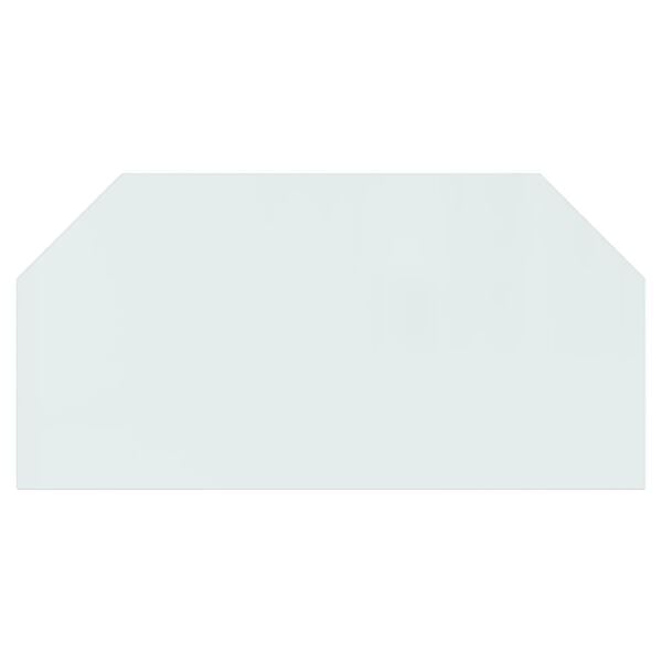 vidaXL Placa de vidrio para chimenea hexagonal 120x60 cm