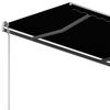 vidaXL Toldo automático retráctil con postes gris antracita 3x2,5 m