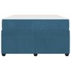 vidaXL Estructura de cama con colch&oacute;n Azul 120 x 200 cm tela
