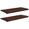vidaXL Alfeizares 2 uds. Marr&oacute;n Oscuro 100 x 40 x 2 cm