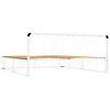 vidaXL Estructura de cama sin colch&oacute;n metal blanco 200x200 cm
