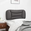 vidaXL Cabecero de cama acolchado Hvar cuero sintético gris 80 cm