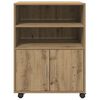 vidaXL Armario con ruedas madera ingeniería roble artisian 60x48x81 cm