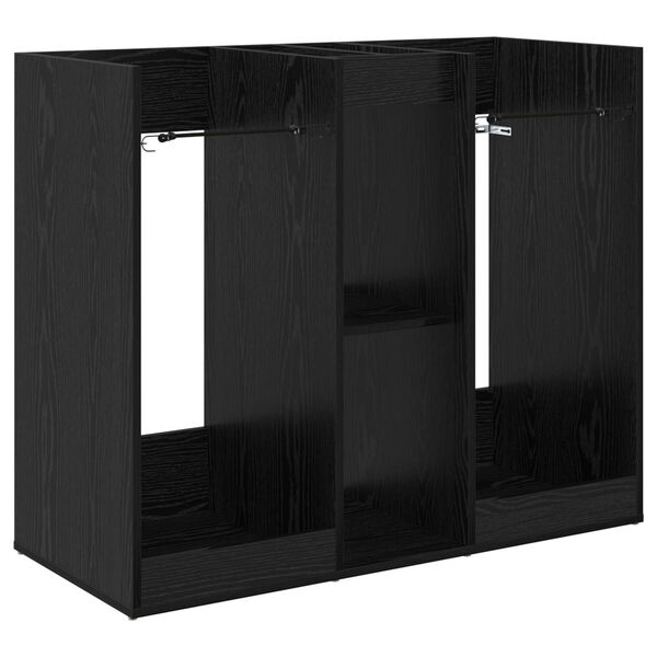 vidaXL Armario de Golf Liso Roble Negro 102 x 45 x 85,5 cm