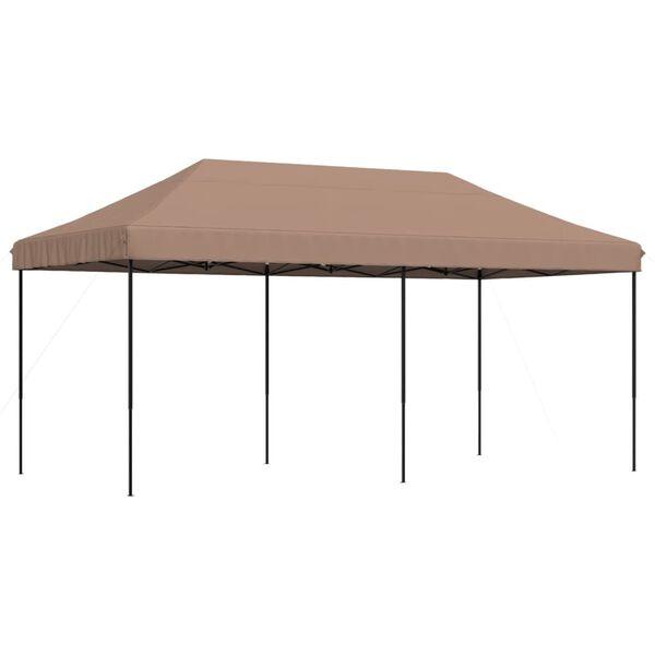 vidaXL Tienda de fiesta plegable Pop-Up marr&oacute;n 580x292x315 cm