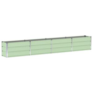 vidaXL Jardinera Verde 320 x 40 x 45 cm Acero