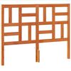 vidaXL Cabecero de cama madera maciza de pino marr&oacute;n cera 135 cm