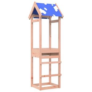 vidaXL Torre de Juego Marr&oacute;n Madera Maciza Douglas