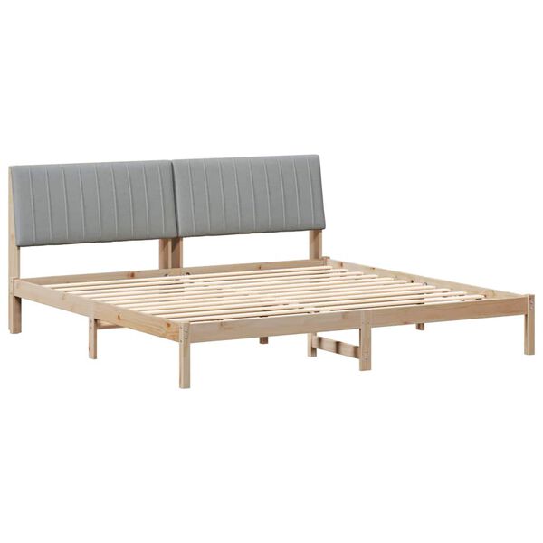 vidaXL Estructura de cama Marr&oacute;n 200 x 200 cm Madera de pino macizo