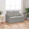 vidaXL Sof&aacute; cama de suelo 2 en 1 terciopelo gris claro 122x204x55 cm