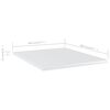 vidaXL Estante estanter&iacute;a 8uds contrachapada blanco brillo 40x50x1,5cm
