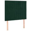 vidaXL Cama box spring con colch&oacute;n terciopelo verde oscuro 80x200 cm