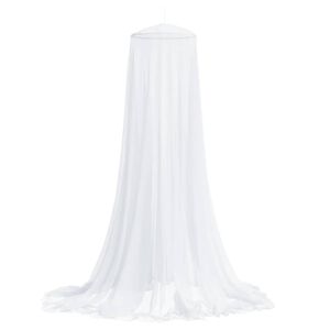 vidaXL Mosquitera para cama de malla de 156 3 pcs Blanco Poli&eacute;ster