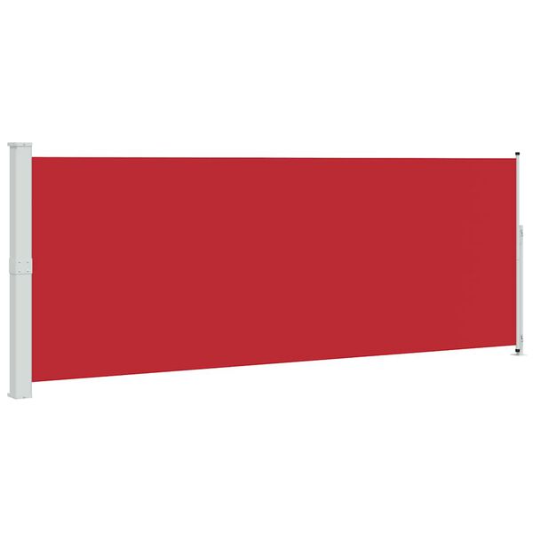 vidaXL Toldo lateral retr&aacute;ctil de jard&iacute;n rojo 180x500 cm