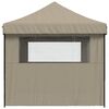 vidaXL Carpa de Fiesta Taup&eacute; 279 x 410 x 315 cm Tela Oxford