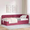 vidaXL Estructura de cama en esquina Rojo vino 90 x 200 cm Terciopelo