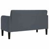 vidaXL Sof&aacute; Loveseat gris oscuro 109 cm terciopelo