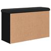 vidaXL Zapatero madera de ingenier&iacute;a negro 82x32x50 cm
