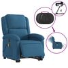 vidaXL Sillón reclinable de masaje eléctrico elevable terciopelo azul