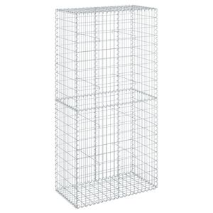 vidaXL Cesta de gaviones con cubierta hierro galvanizado 100x50x200 cm