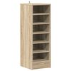 vidaXL Zapatero madera contrachapada roble Sonoma 31,5x35x90 cm
