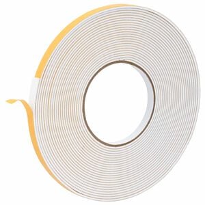 vidaXL Cinta de espuma autoadhesiva Blanco 10mm x 10m Espuma CR